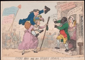 すべての人は彼の趣味の馬、パブを持っています。 1784年（手描きの彫刻） 作： Thomas Rowlandson