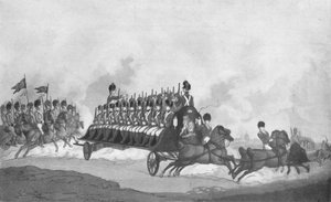 遠征または軍用フライ、c1780-1820、1909 作： Thomas Rowlandson