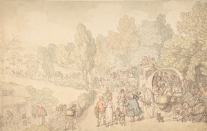 フェアロップ フェア、エセックス、カリフォルニア州。 1816年。 作： Thomas Rowlandson