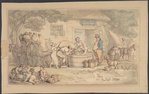 農作業の様子 作： Thomas Rowlandson