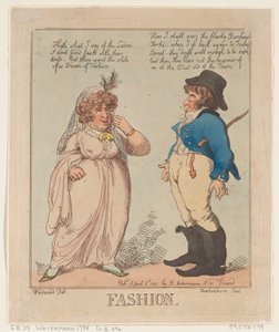 ファッション、1801年4月2日、1801年4月2日。 作： Thomas Rowlandson
