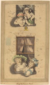 1階と2階 作： Thomas Rowlandson