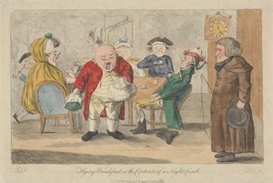 「空飛ぶ朝食」、あるいは夜行バスの車内風景 作： Thomas Rowlandson