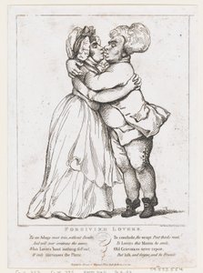 許す恋人、1798 年 3 月 15 日、1798 年 3 月 15 日。 作： Thomas Rowlandson