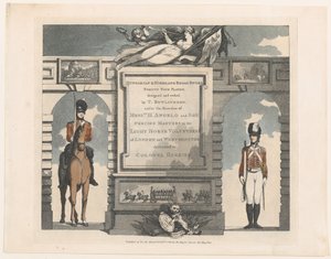 フォワード、ハンガリーおよびハイランド ブロードソード、1799 年 2 月 12 日。 作： Thomas Rowlandson