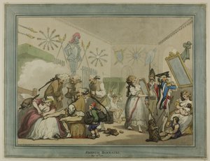 フランス兵舎 作： Thomas Rowlandson