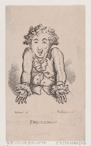 フランス人、1808 年 4 月、1808 年 4 月。 作： Thomas Rowlandson
