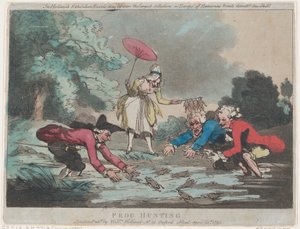 カエル狩り、1790 年 4 月 20 日、1790 年 4 月 20 日。 作： Thomas Rowlandson