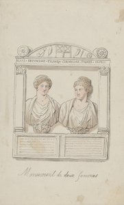ユリア・セクンダとコルネリア・ティケの葬祭壇 作： Thomas Rowlandson