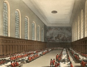 チェルシー病院の内部の概観 作： Thomas Rowlandson