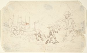後方に退避する 作： Thomas Rowlandson