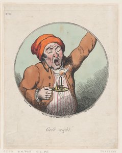 おやすみ、1799 年 11 月 1 日、1799 年 11 月 1 日。 作： Thomas Rowlandson