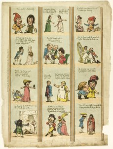ホールと部屋のためのグロテスクなボーダー 作： Thomas Rowlandson