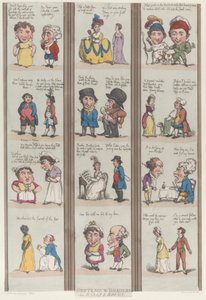 客室とホールのグロテスクな境界線、[1800]、再版、[1800]、再版。 作： Thomas Rowlandson