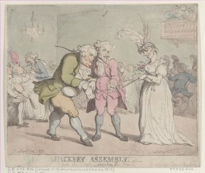 ハックニー議会、1802年、1802年。 作： Thomas Rowlandson