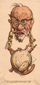 「哲学者たちの頭」 作： Thomas Rowlandson