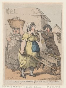 これがあなたのポテトです、2 ペンスで 4 ポンド、1811 年、1811 年。 作： Thomas Rowlandson