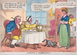 使用人を雇う, 1811., 1811. 作： Thomas Rowlandson