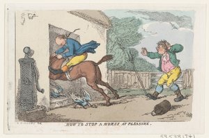 喜びで馬を止める方法、1803年、1803年。