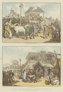 百年前の競馬のユーモア（chromolitho） 作： Thomas Rowlandson