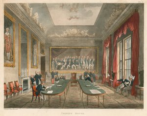トリニティハウスのインテリア 作： Thomas Rowlandson
