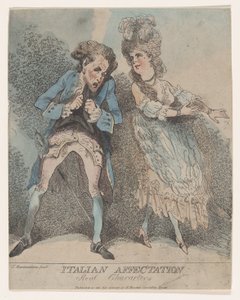 イタリアの愛情、実在の人物、1786-91., 1786-91. 作： Thomas Rowlandson