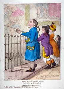 「ジョン・ローズデール、水夫、グリニッジ病院ホールの出展者」、1807 作： Thomas Rowlandson