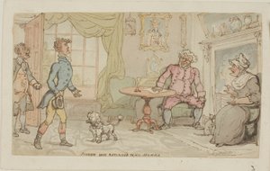 ジョニー・セーフ、ママに戻る 作： Thomas Rowlandson