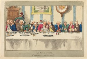 定食 作： Thomas Rowlandson