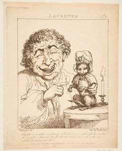 1800年1月21日、笑いのル・ブルンの悲劇、または情熱の似顔絵。