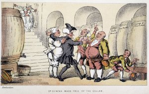 Le docteur dans un cellar ou un cave - in "Doctor Syntax
