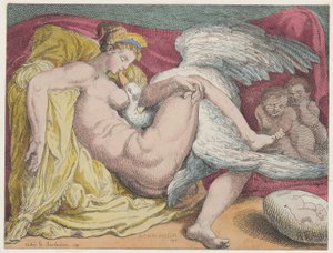 レダと白鳥, 1799., 1799. 作： Thomas Rowlandson