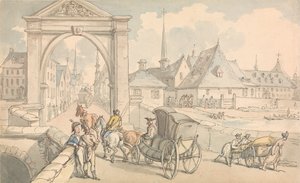 リンブルフ、ベルギー 作： Thomas Rowlandson