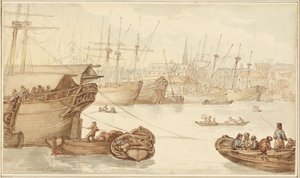ライムハウス リーチ 作： Thomas Rowlandson
