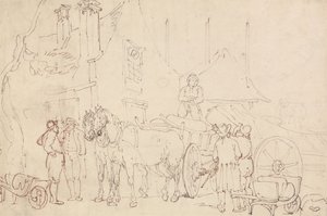 荷車の積み込み 作： Thomas Rowlandson