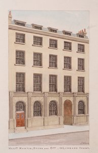ロンドン、ロンバード・ストリート、1850年頃