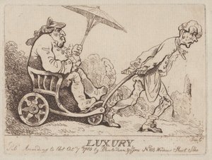 ラグジュアリー、1780年10月7日、1780年10月7日。 作： Thomas Rowlandson