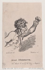 男性司会者、1808 年 3 月 30 日、1808 年 3 月 30 日。 作： Thomas Rowlandson
