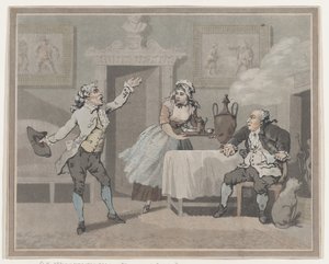 Manager & Spouter、1802 年 7 月 1 日、1802 年 7 月 1 日。 作： Thomas Rowlandson