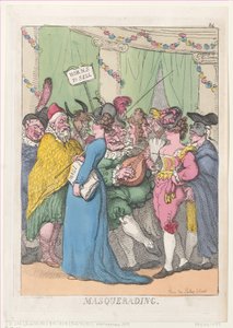 マスカレード、[1811 年 8 月 30 日]、再版、[1811 年 8 月 30 日]、再版。 作： Thomas Rowlandson