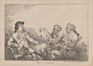 Money Lenders、1784 年 11 月 8 日、1784 年 11 月 8 日。 作： Thomas Rowlandson