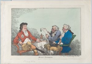 Money Lenders、1784 年 11 月 8 日、1784 年 11 月 8 日。 作： Thomas Rowlandson