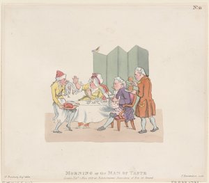 朝、または味の男、1803 年 5 月 1 日。、1803 年 5 月 1 日。 作： Thomas Rowlandson