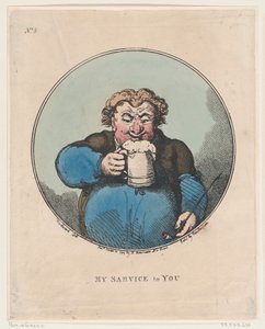 あなたへの奉仕、1799 年 10 月 20 日、1799 年 10 月 20 日。 作： Thomas Rowlandson