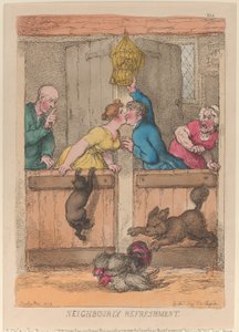 ご近所さんとのひととき 作： Thomas Rowlandson