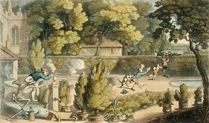 ああ、不謹慎なブルート！」、「死の舞踏」より、アッカーマン社刊 作： Thomas Rowlandson