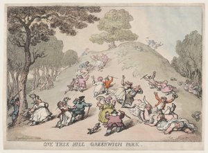 ワン ツリー ヒル、グリニッジ パーク、1802 年、1802 年。 作： Thomas Rowlandson