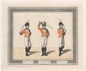 外側のガード、St.Georgesのガード、内側のガード、1798年9月1日、1798年9月1日。 作： Thomas Rowlandson