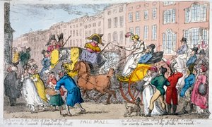 「ポール・モール」、1807年 作： Thomas Rowlandson