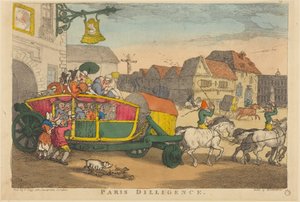 パリ・ディリジェンス 作： Thomas Rowlandson